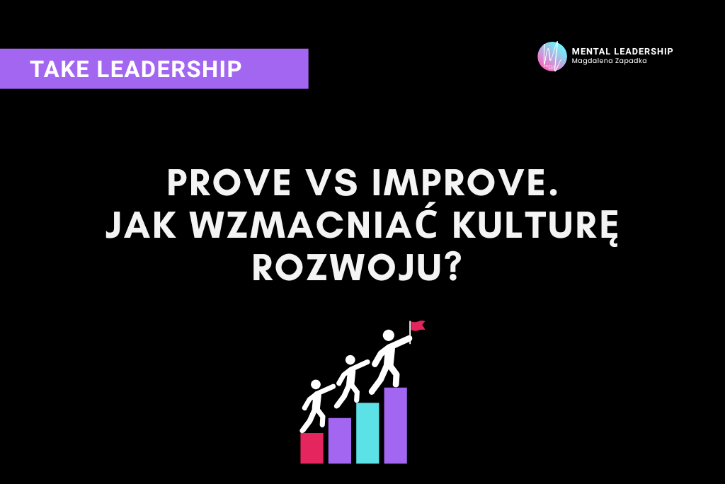 Prove vs Improve – dwie kultury w organizacji i ich wpływ na rozwój liderów i zespołów | Magdalena Zapadka Certyfikowany Trener Mentalny i Biznesu. Ekspert rozwoju potencjału liderskiego i odporności psychicznej