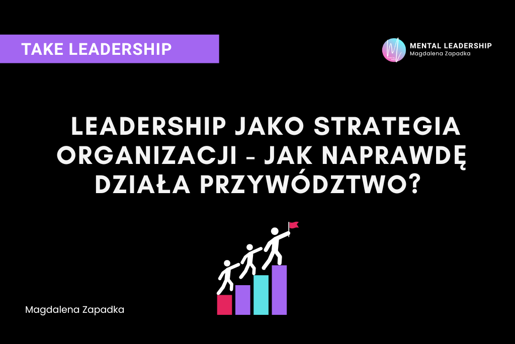 Leadership jako strategia organizacji – jak naprawdę działa przywództwo? 2 Leadership jako strategia organizacji i lidera – Magdalena Zapadka trener mentalny i biznesu