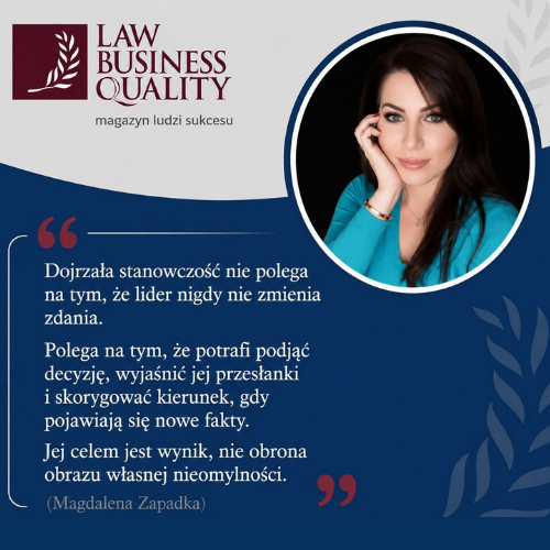 „Kiedy presja zaczyna myśleć za lidera. Dlaczego w napięciu łatwo pomylić dobrą decyzję z szybką ulgą”.